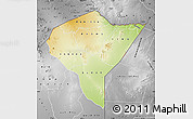 Physical Map of MANDERA, desaturated