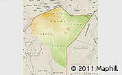 Physical Map of MANDERA, shaded relief outside