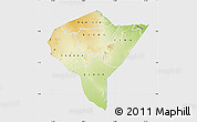 Physical Map of MANDERA, single color outside