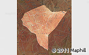 Satellite Map of MANDERA, darken