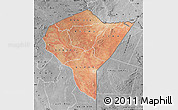 Satellite Map of MANDERA, desaturated