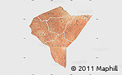 Satellite Map of MANDERA, single color outside