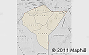 Shaded Relief Map of MANDERA, desaturated