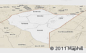 Classic Style Panoramic Map of MANDERA