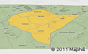Savanna Style Panoramic Map of MANDERA