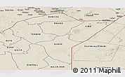Shaded Relief Panoramic Map of MANDERA