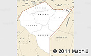 Classic Style Simple Map of MANDERA