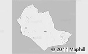 Gray 3D Map of TABAKA, single color outside