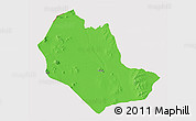 Political 3D Map of TABAKA, cropped outside