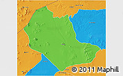 Political 3D Map of TABAKA