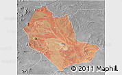 Satellite 3D Map of TABAKA, desaturated