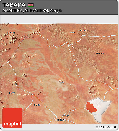 Satellite 3D Map of TABAKA
