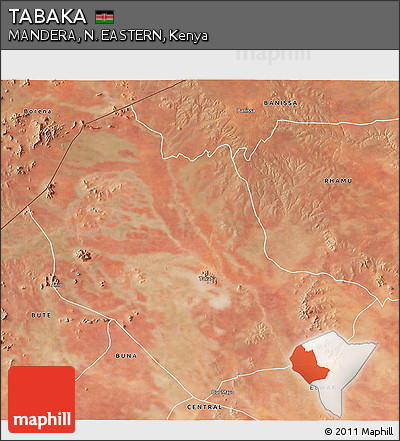 Satellite 3D Map of TABAKA