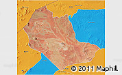 Satellite 3D Map of TABAKA, political outside