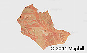 Satellite 3D Map of TABAKA, single color outside
