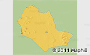 Savanna Style 3D Map of TABAKA, single color outside