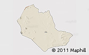 Shaded Relief 3D Map of TABAKA, cropped outside