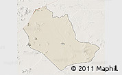 Shaded Relief 3D Map of TABAKA, lighten