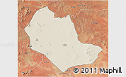 Shaded Relief 3D Map of TABAKA, satellite outside