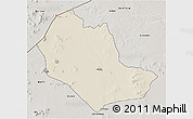 Shaded Relief 3D Map of TABAKA, semi-desaturated