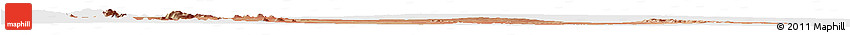 Satellite Horizon Map of TABAKA, single color outside