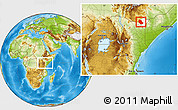 Physical Location Map of TABAKA, highlighted parent region, within the entire country