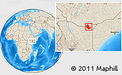 Shaded Relief Location Map of TABAKA