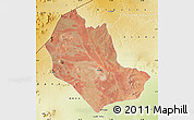 Satellite Map of TABAKA, physical outside