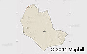 Shaded Relief Map of TABAKA, cropped outside