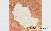 Shaded Relief Map of TABAKA, satellite outside