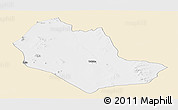 Classic Style Panoramic Map of TABAKA, single color outside