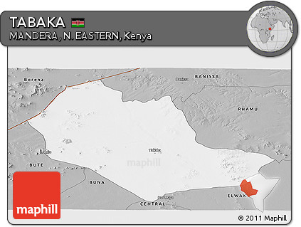 Gray Panoramic Map of TABAKA