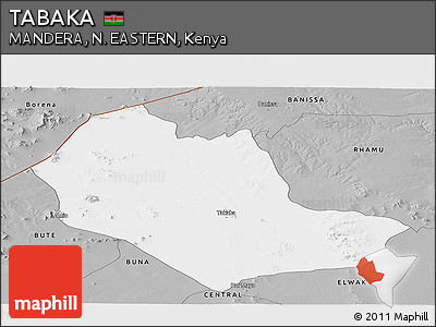 Gray Panoramic Map of TABAKA