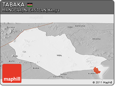 Gray Panoramic Map of TABAKA