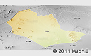 Physical Panoramic Map of TABAKA, desaturated