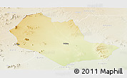 Physical Panoramic Map of TABAKA, lighten