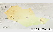 Physical Panoramic Map of TABAKA, lighten, semi-desaturated