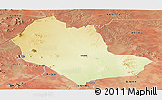 Physical Panoramic Map of TABAKA, satellite outside