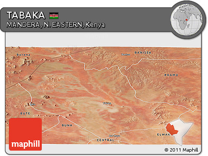 Satellite Panoramic Map of TABAKA