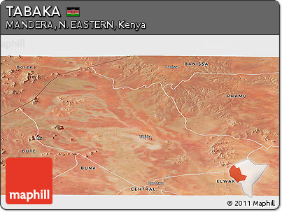 Satellite Panoramic Map of TABAKA