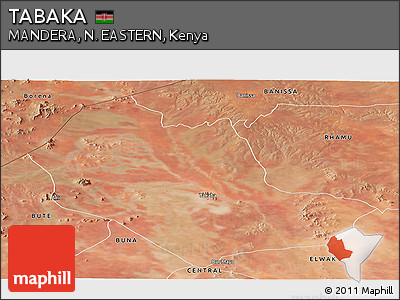 Satellite Panoramic Map of TABAKA