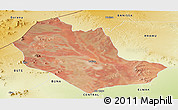 Satellite Panoramic Map of TABAKA, physical outside