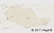 Shaded Relief Panoramic Map of TABAKA, lighten