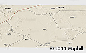 Shaded Relief Panoramic Map of TABAKA
