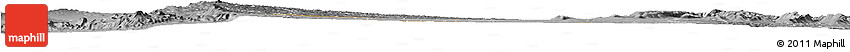 Satellite Horizon Map of NAIROBI, desaturated