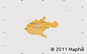Political Map of NAIROBI, cropped outside