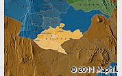 Political Map of NAIROBI, darken