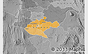 Political Map of NAIROBI, desaturated