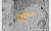 Satellite Map of NAIROBI, desaturated
