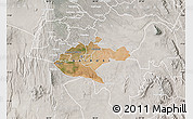 Satellite Map of NAIROBI, lighten, semi-desaturated